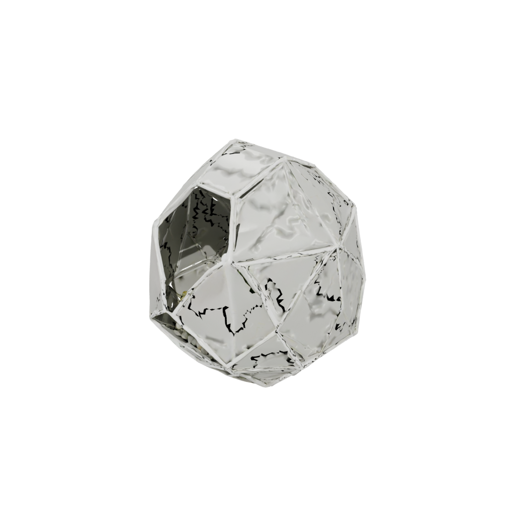 Low-Poly Geometric Geometric Terrarium Frame — home decor 3D print model, STL