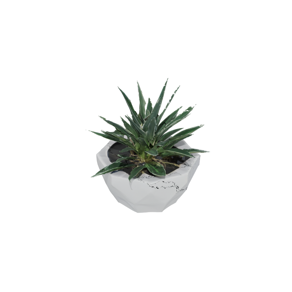 Low-Poly Geometric Hexagon Wall Planter