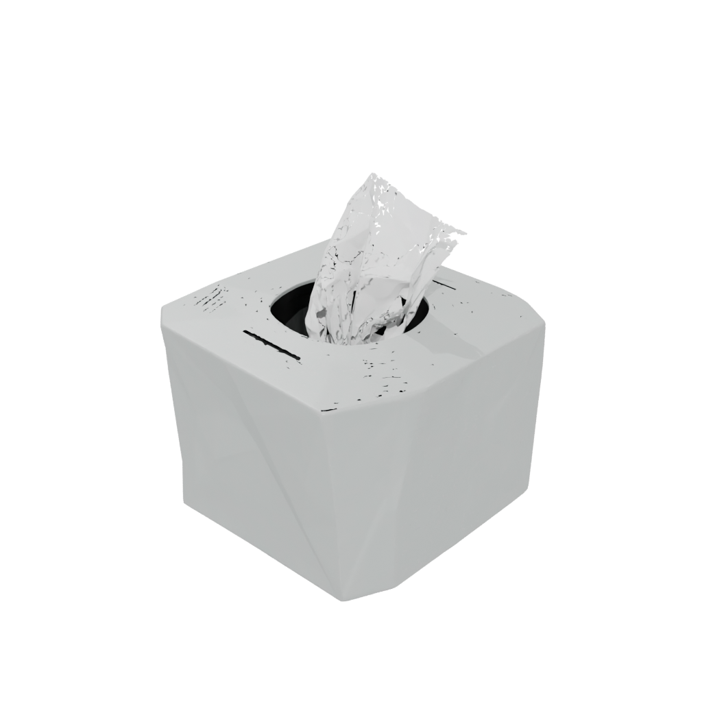 Low-Poly Geometric Tissue Box Cover