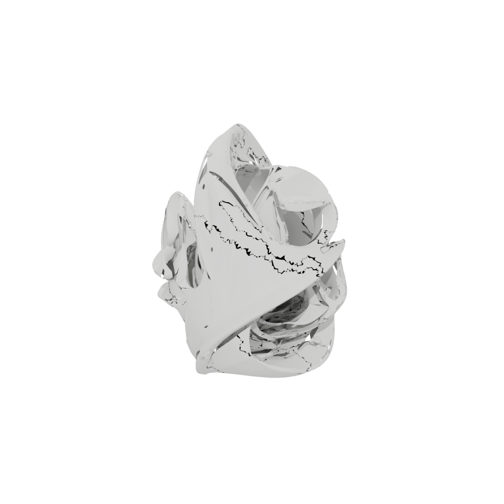 Low-Poly Organic Abstract Sculpture