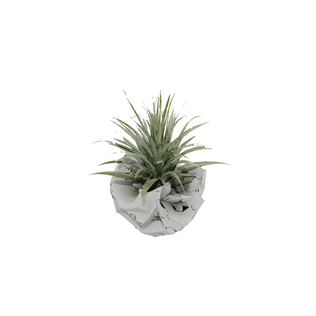 Low-Poly Organic Air-Plant Holder