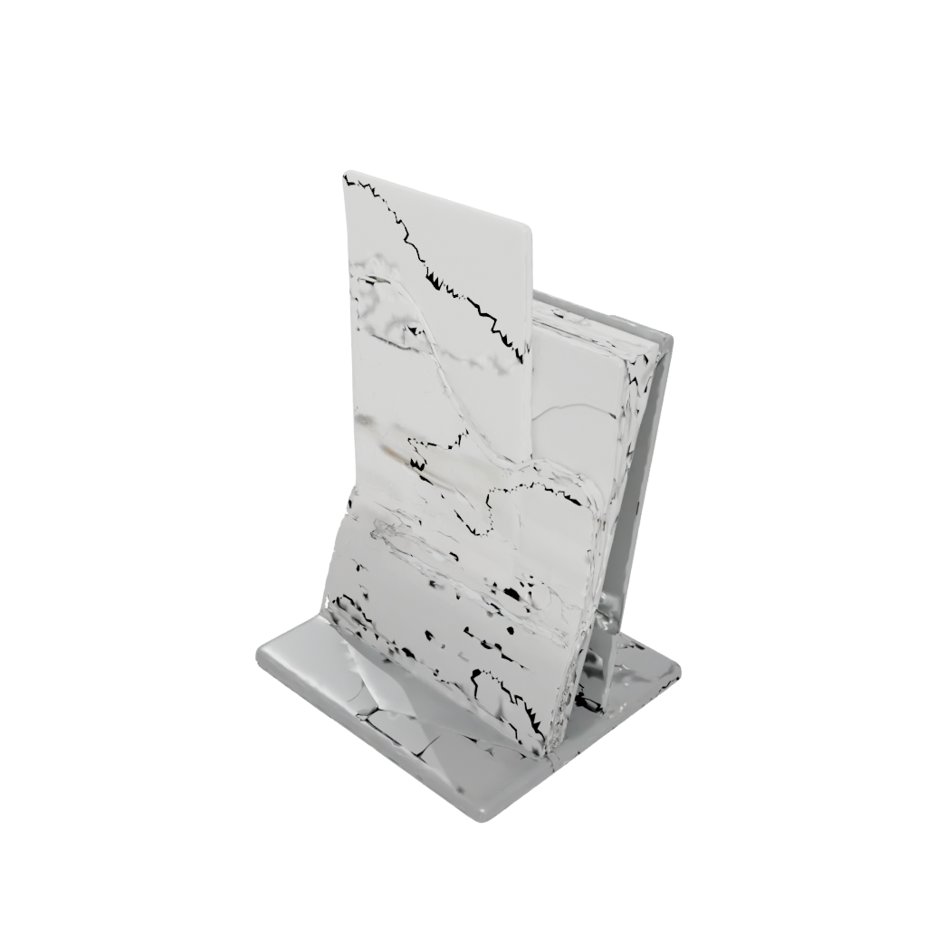Low-Poly Organic Card Holder Stand