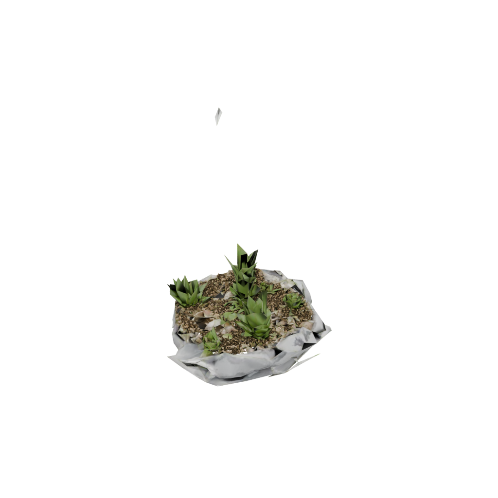 Low-Poly Organic Geometric Terrarium Frame — home decor 3D print model, STL