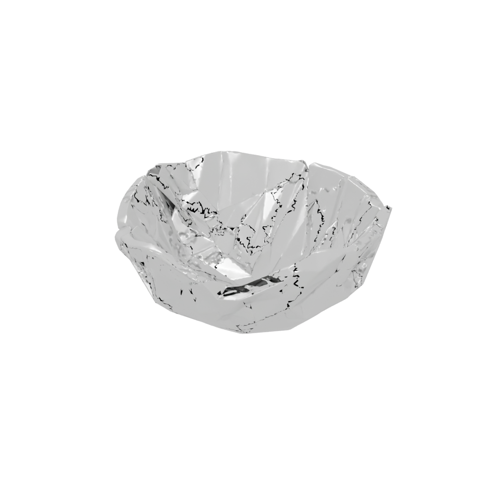 Low-Poly Organic Key Bowl