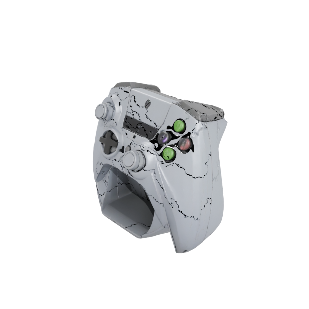 Low-Poly Organic Remote Control Caddy