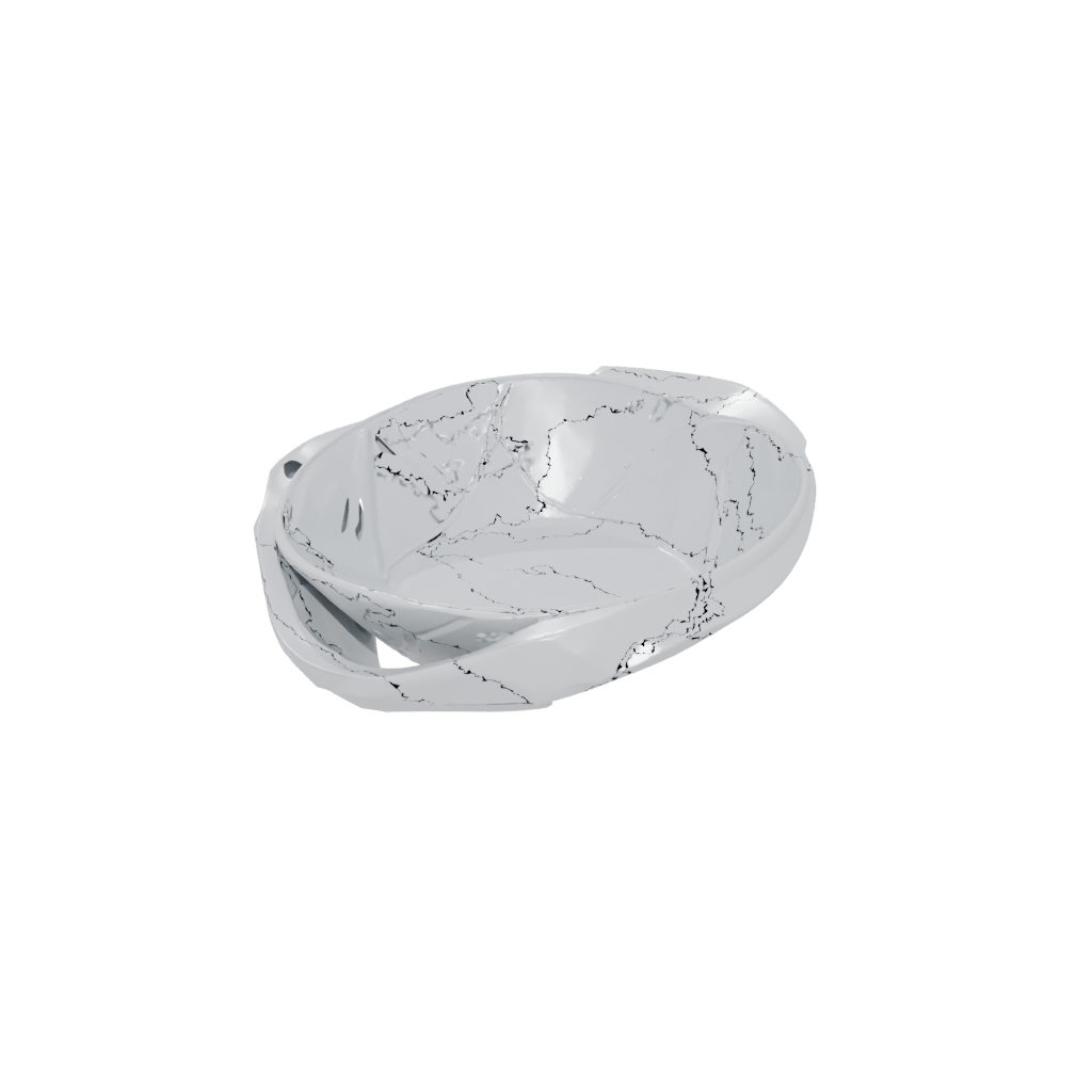 Low-Poly Organic Ring Dish