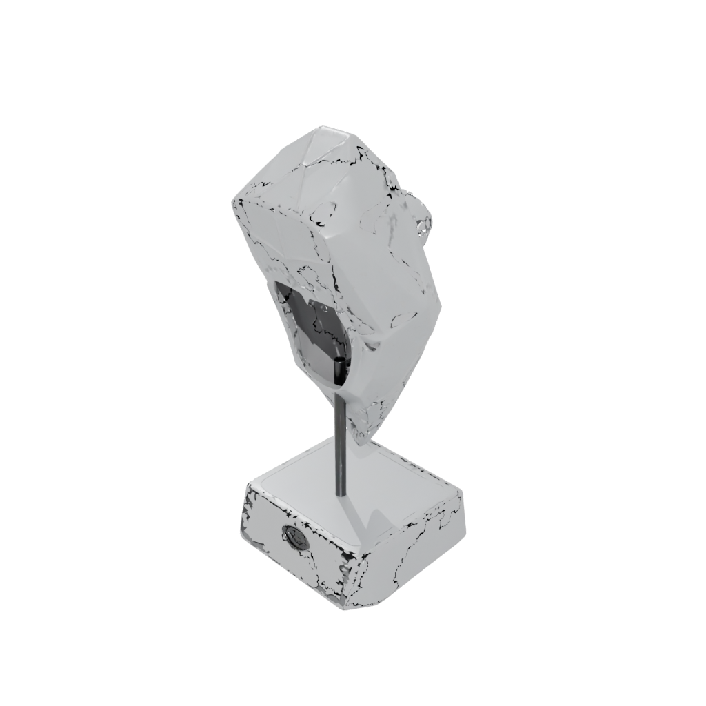 Low-Poly Rustic Earbud Stand