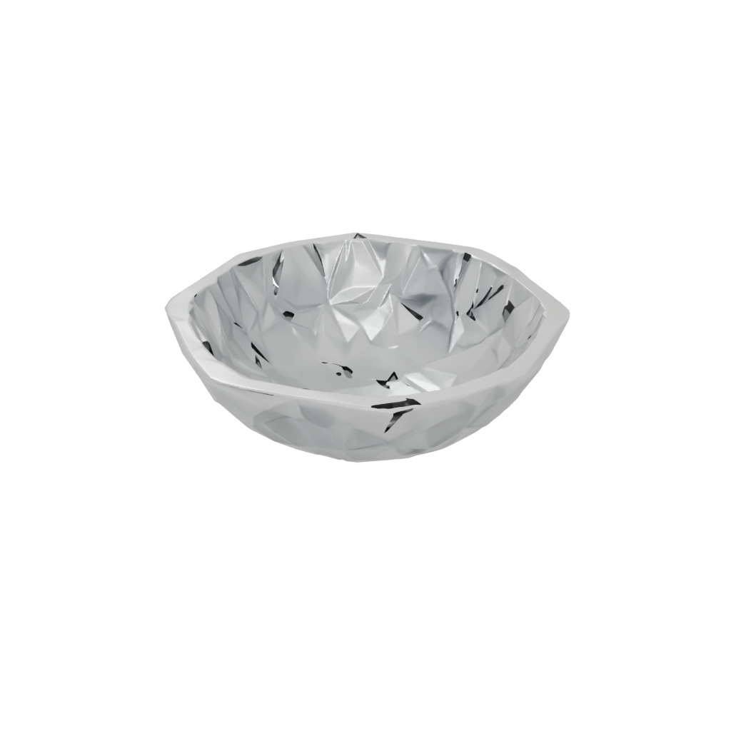 Low-Poly Rustic Key Bowl
