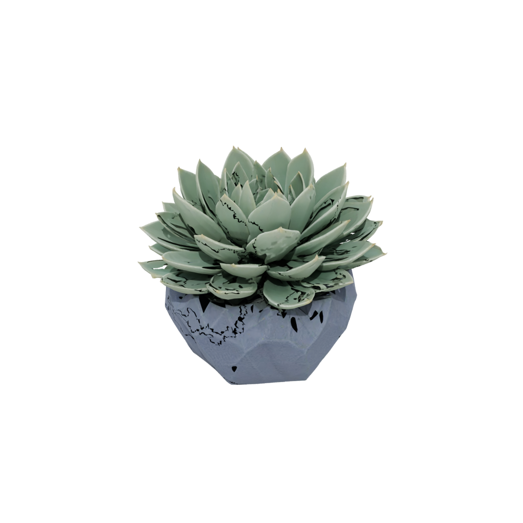 Low-Poly Rustic Modern Succulent Planter