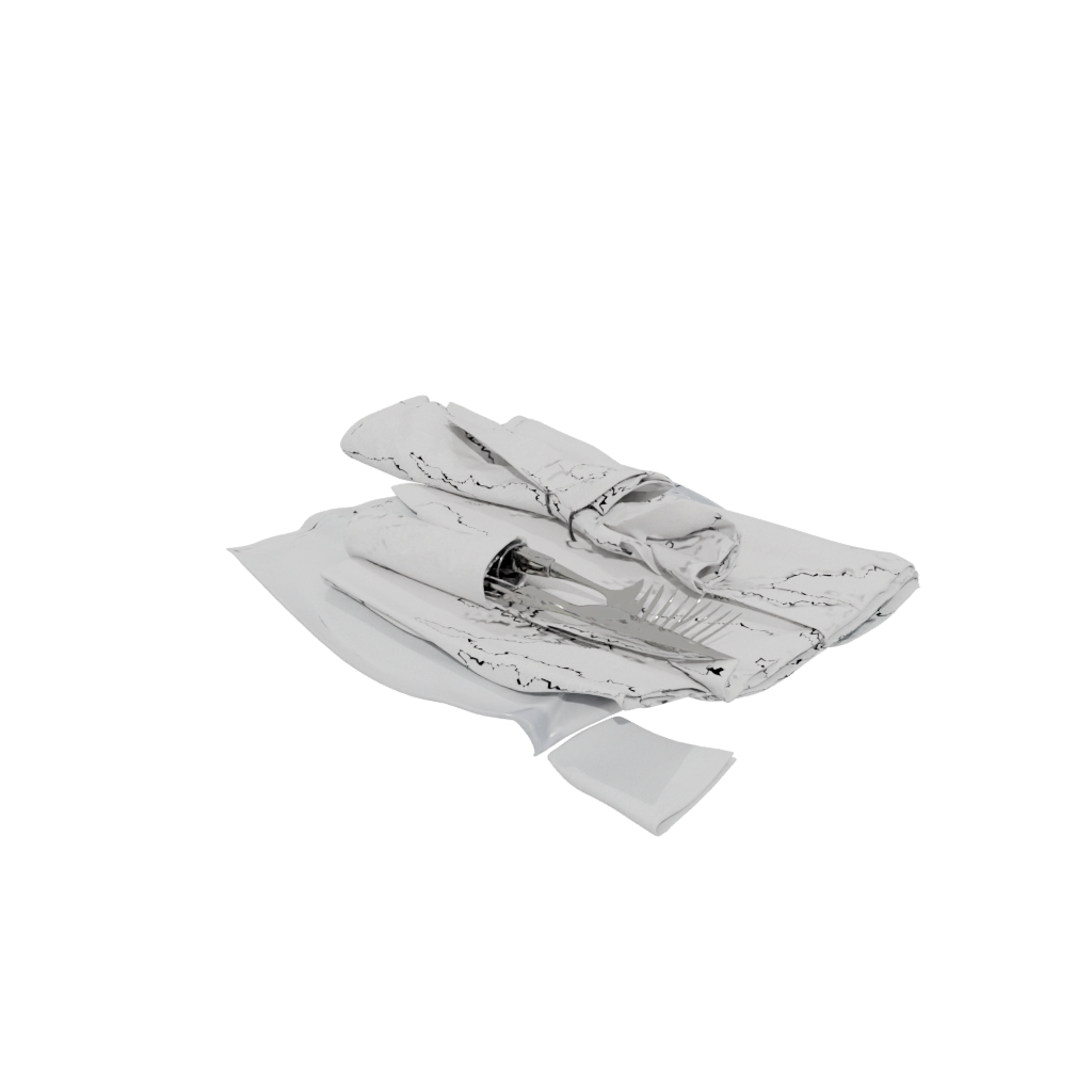 Low-Poly Rustic Napkin Ring Set