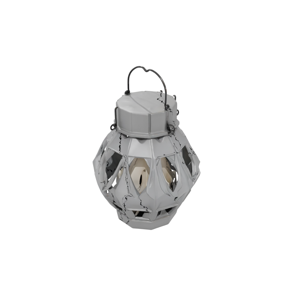 Low-Poly Rustic Tealight Lantern