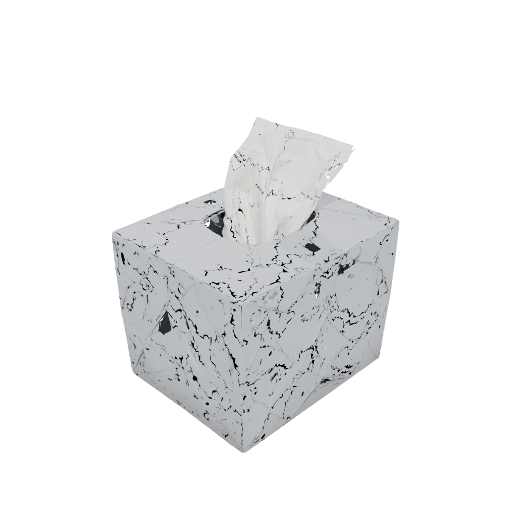 Low-Poly Rustic Tissue Box Cover