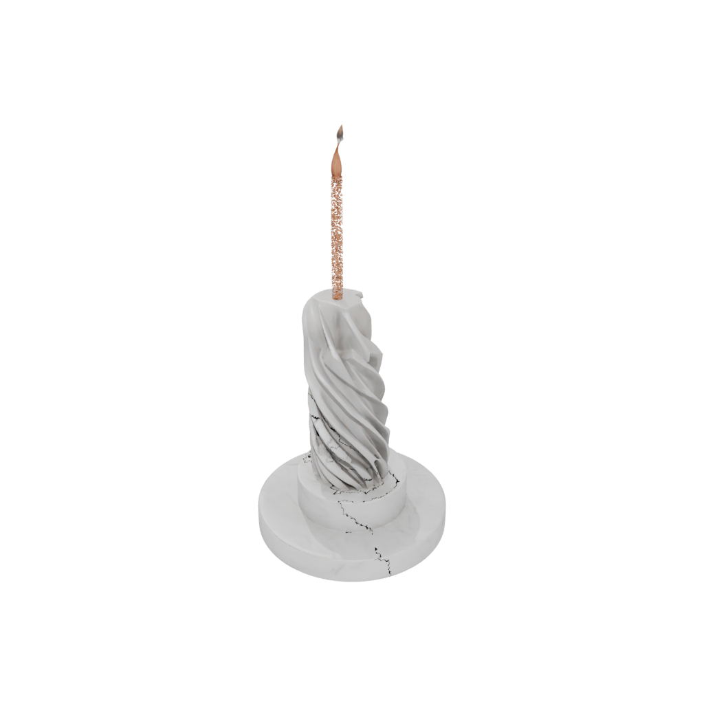 Marble Deco Incense Holder Spiral
