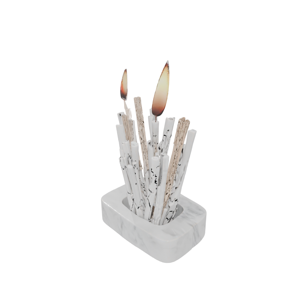 Marble Deco Matchstick Holder