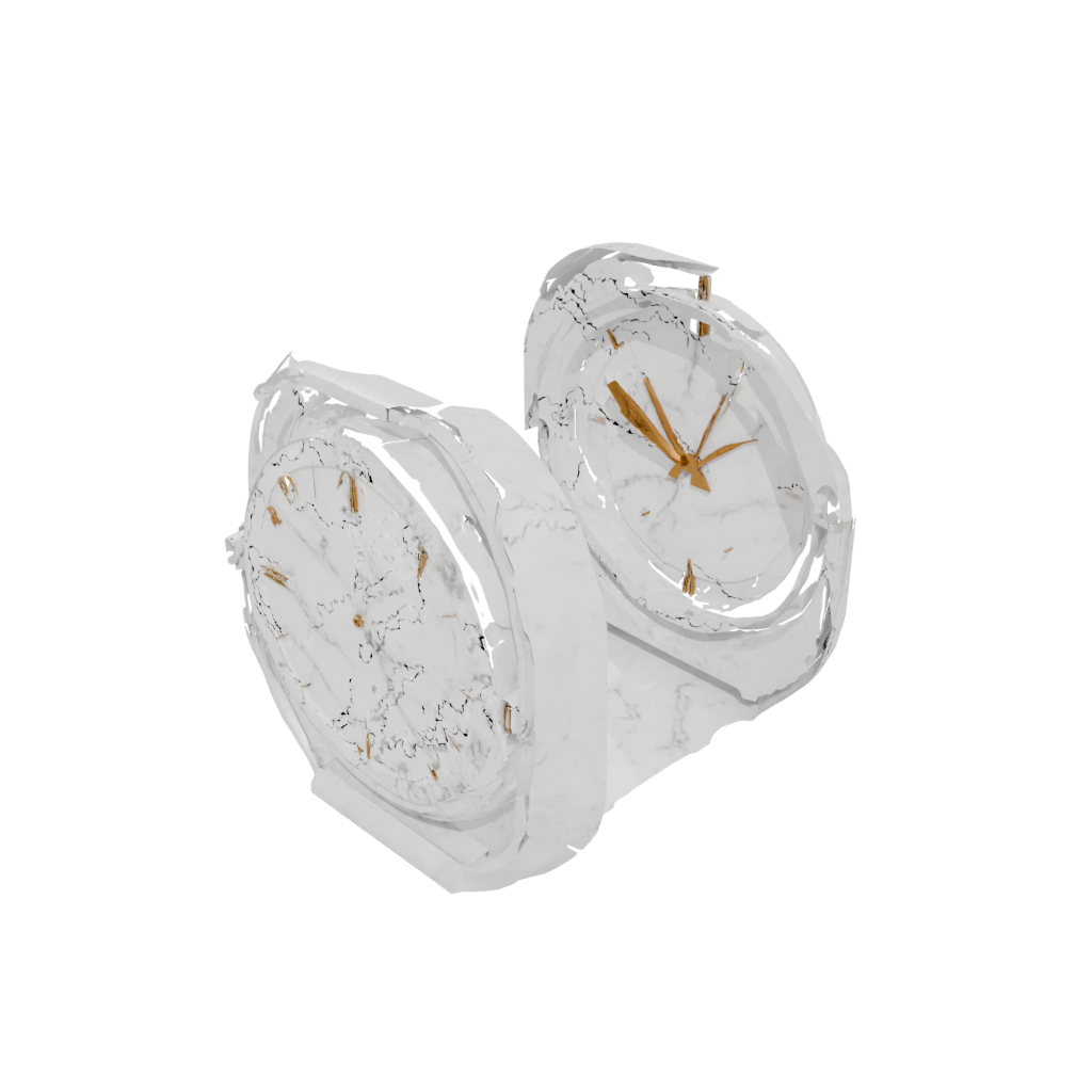 Marble Deco Minimalist Clock Surround