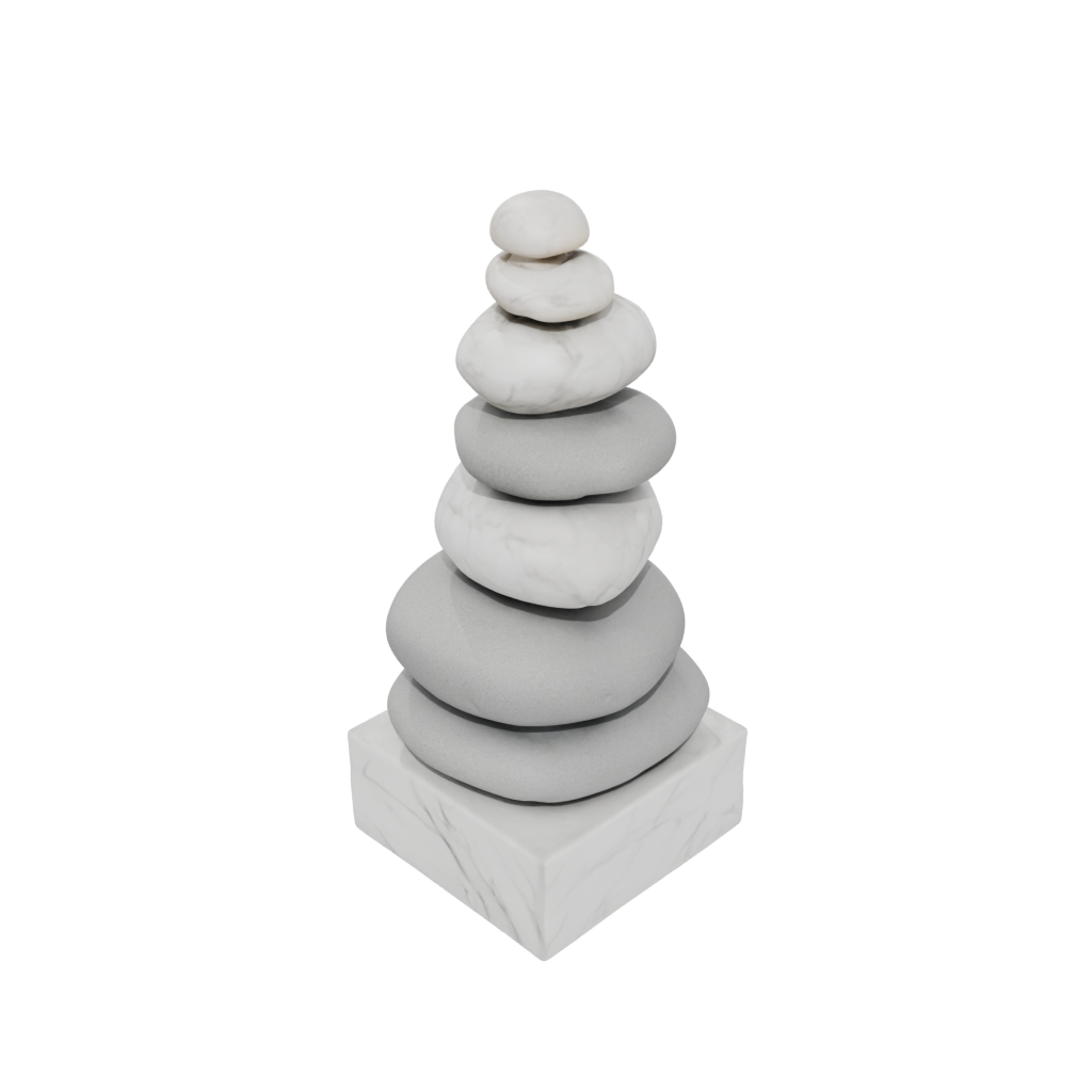 Marble Deco Pebble Stacking Sculpture