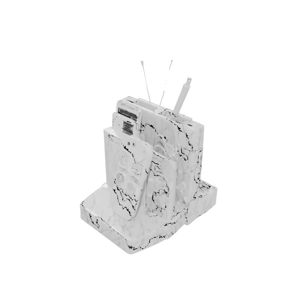 Marble Deco Remote Control Caddy