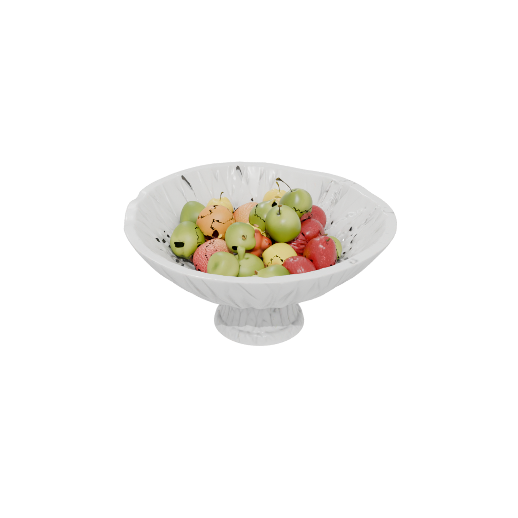 Marble Deco Sculptural Fruit Bowl