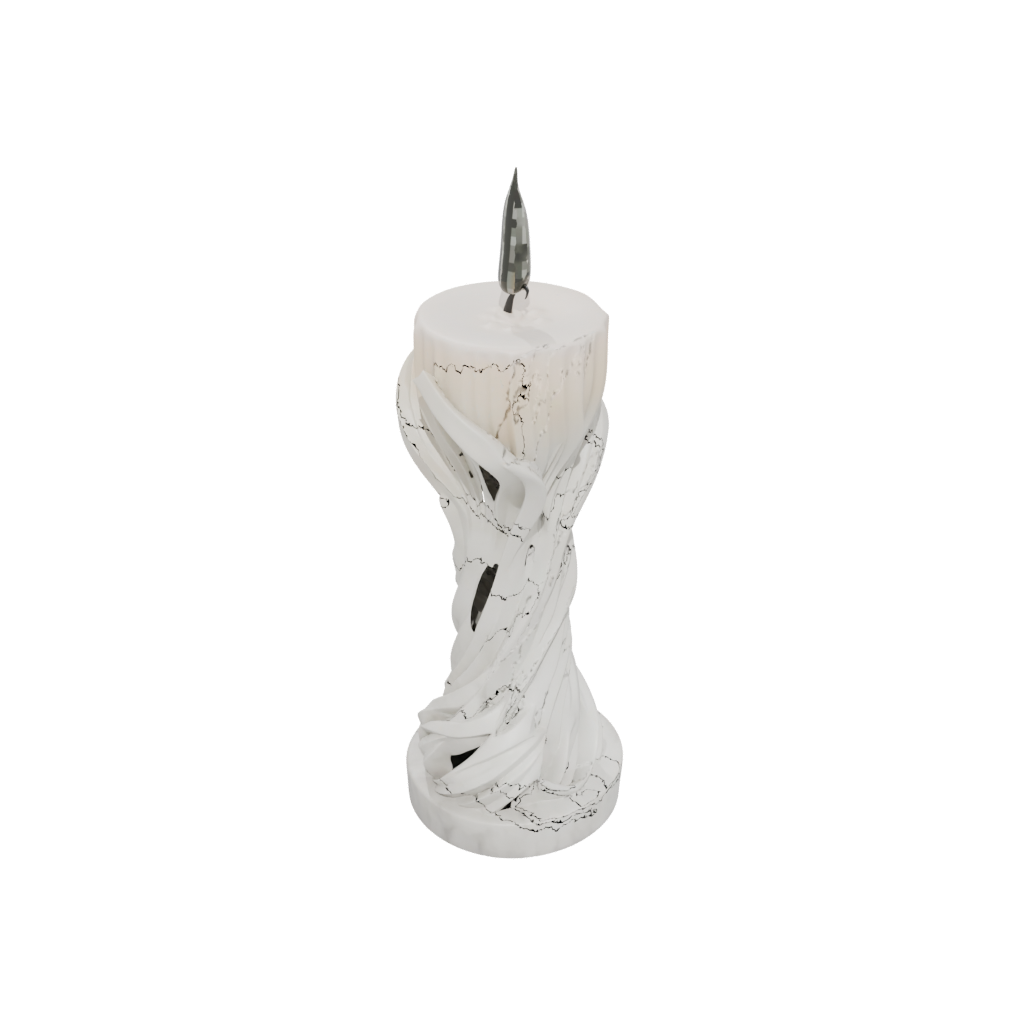 Marble Deco Spiral Candle Holder