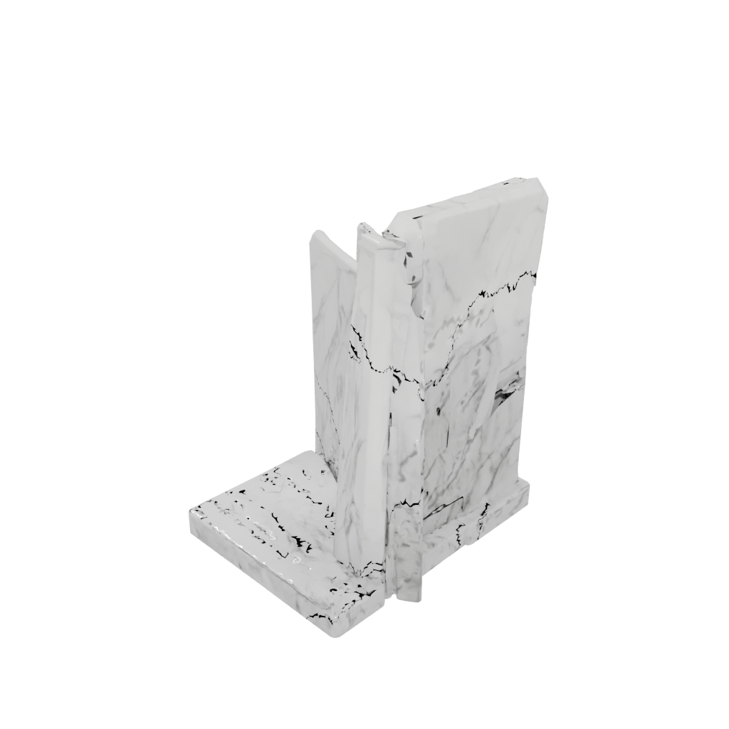 Marble Geometric Card Holder Stand
