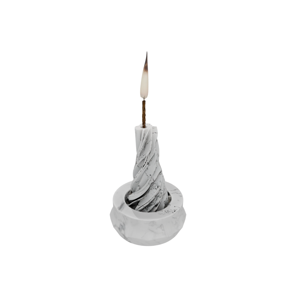 Marble Geometric Incense Holder Spiral