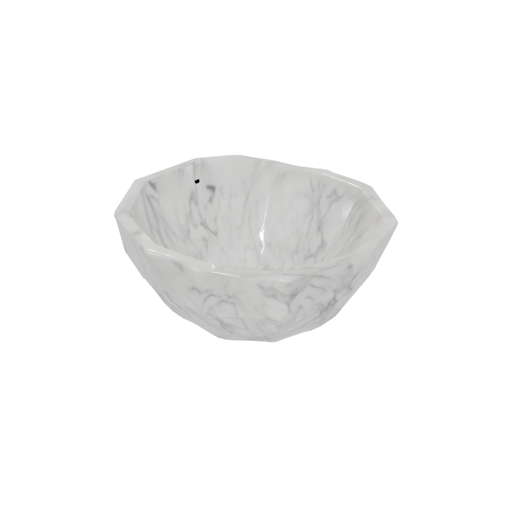 Marble Geometric Key Bowl