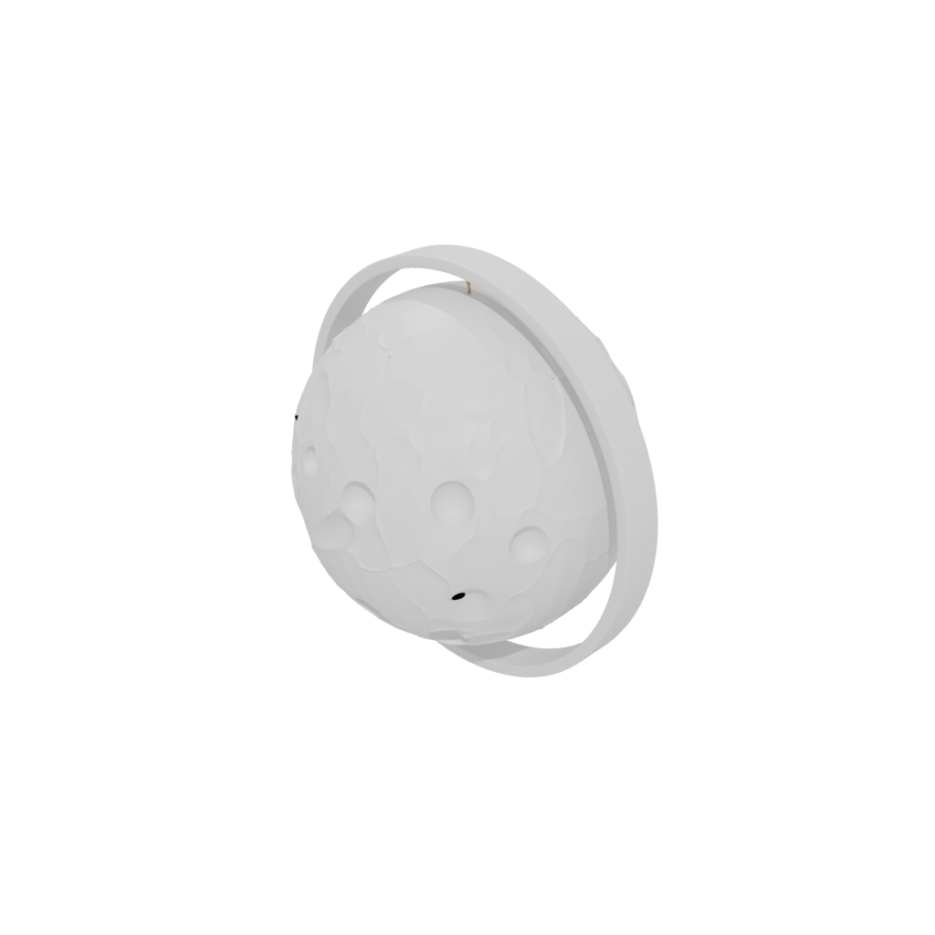 Marble Geometric Moon-Phase Wall Hanging