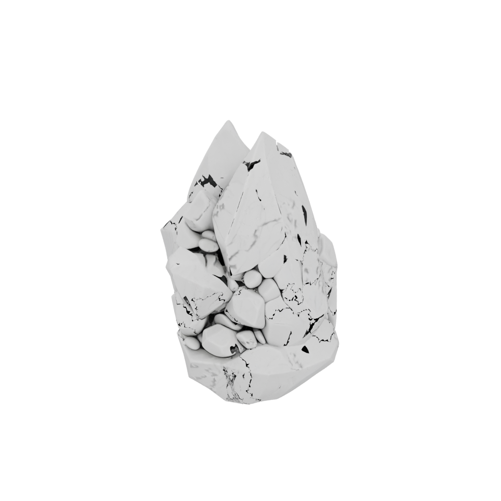 Marble Geometric Pebble Stacking Sculpture