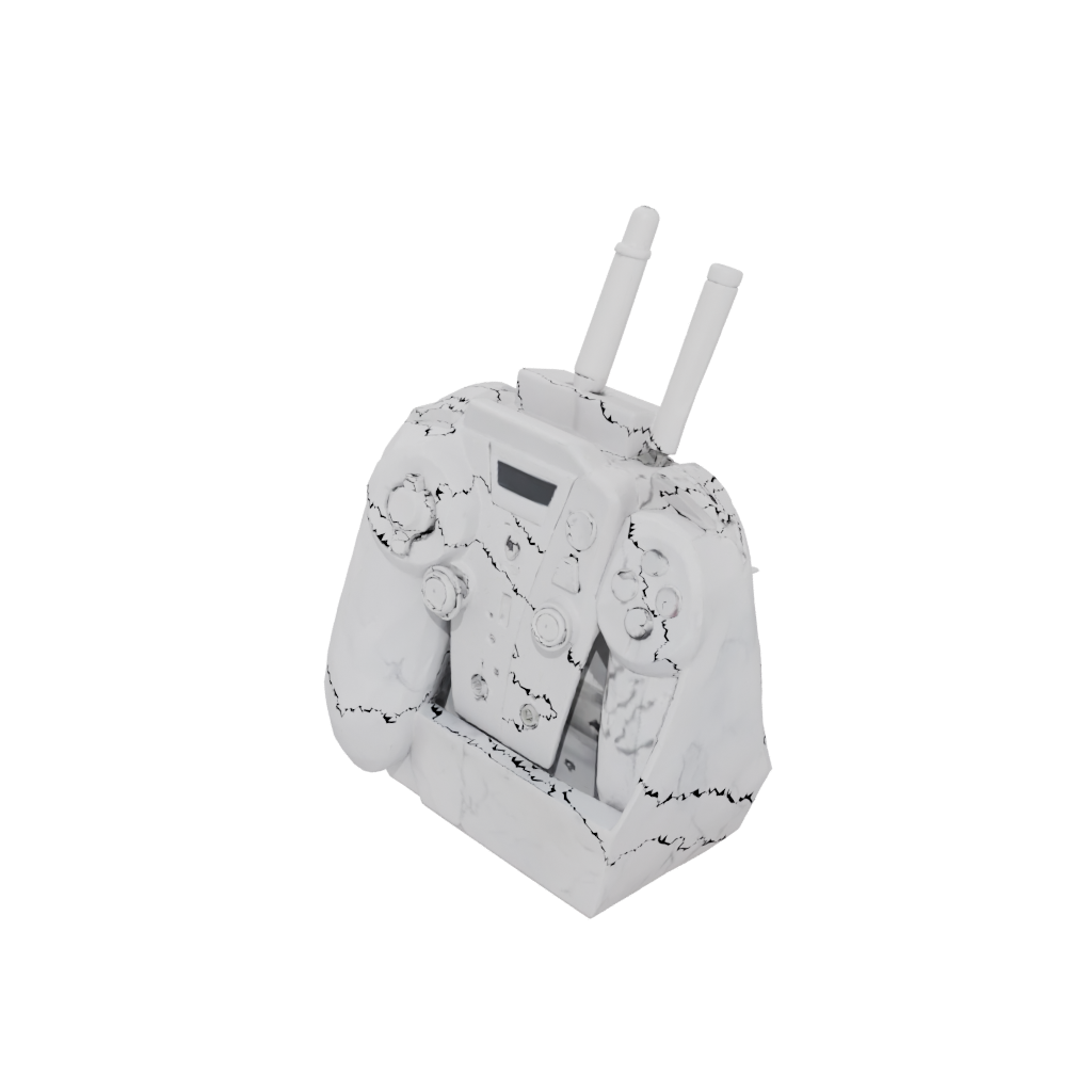Marble Geometric Remote Control Caddy