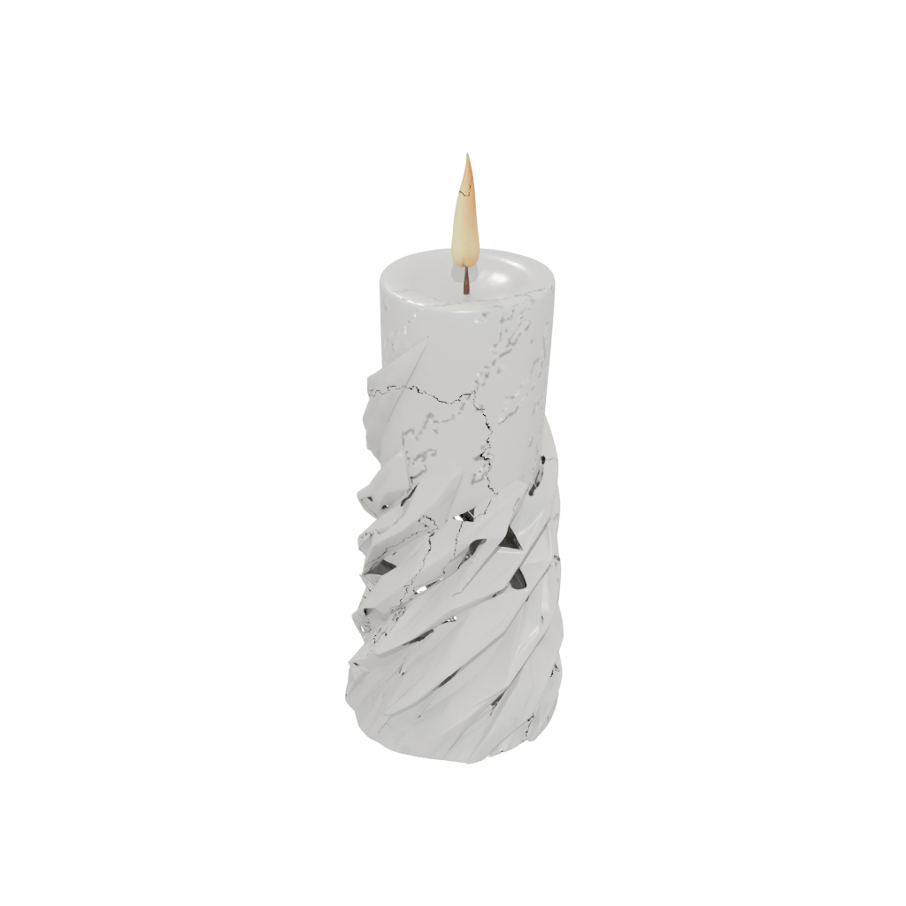 Marble Geometric Spiral Candle Holder