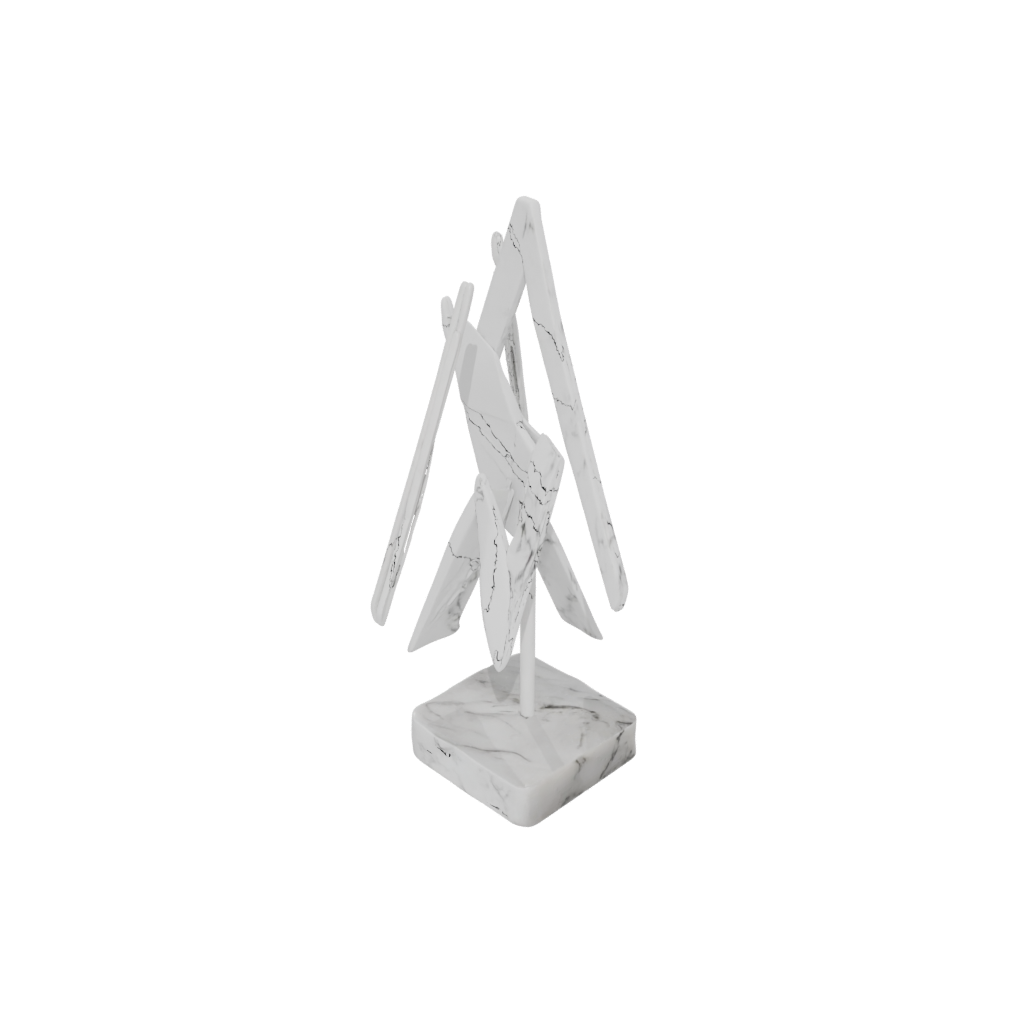 Marble Minimalist Photo Stand — home decor 3D print model, STL