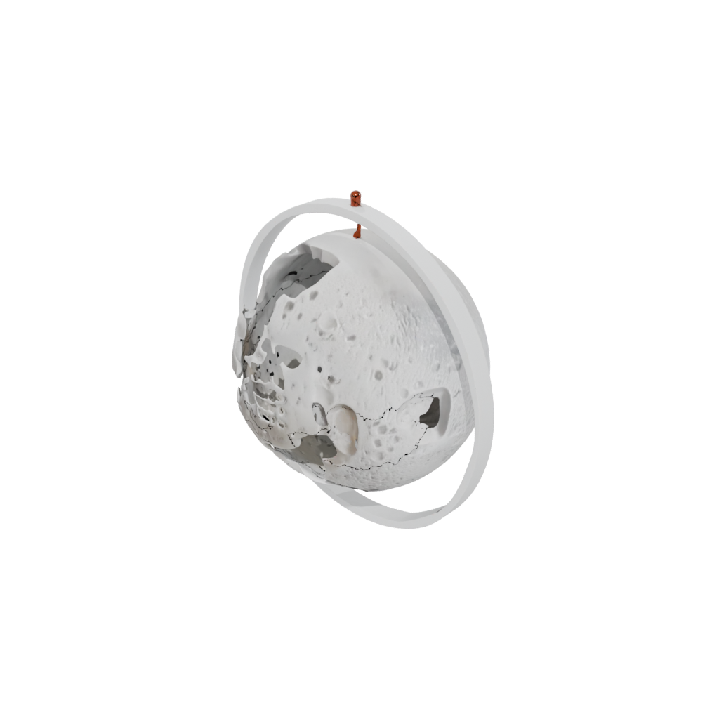 Marble Moon-Phase Wall Hanging — home decor 3D print model, STL