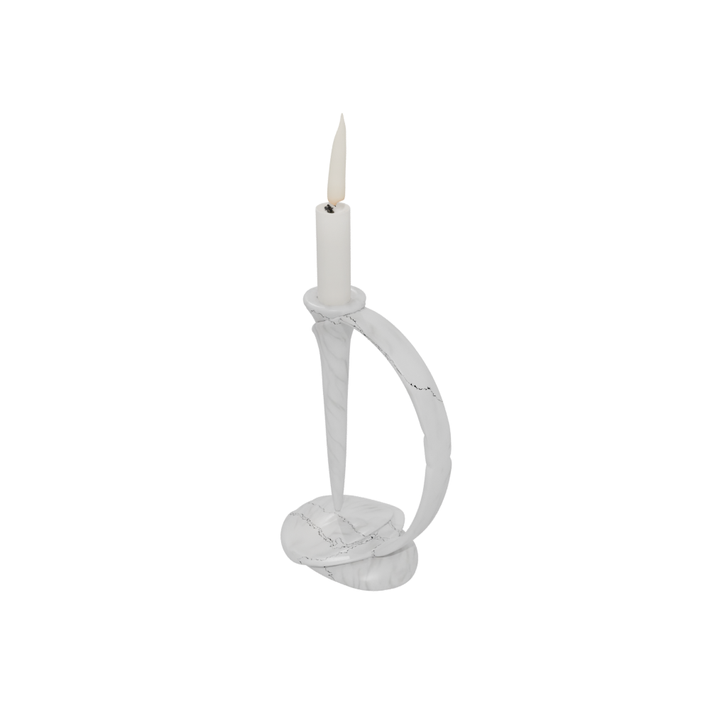 Marble Organic Candle Snuffer Stand