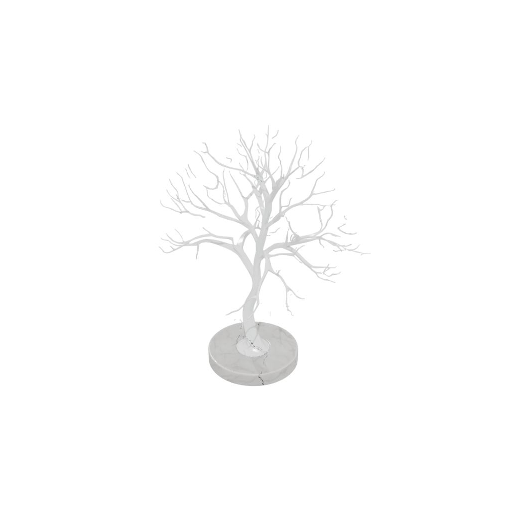 Marble Organic Jewelry Tree Stand