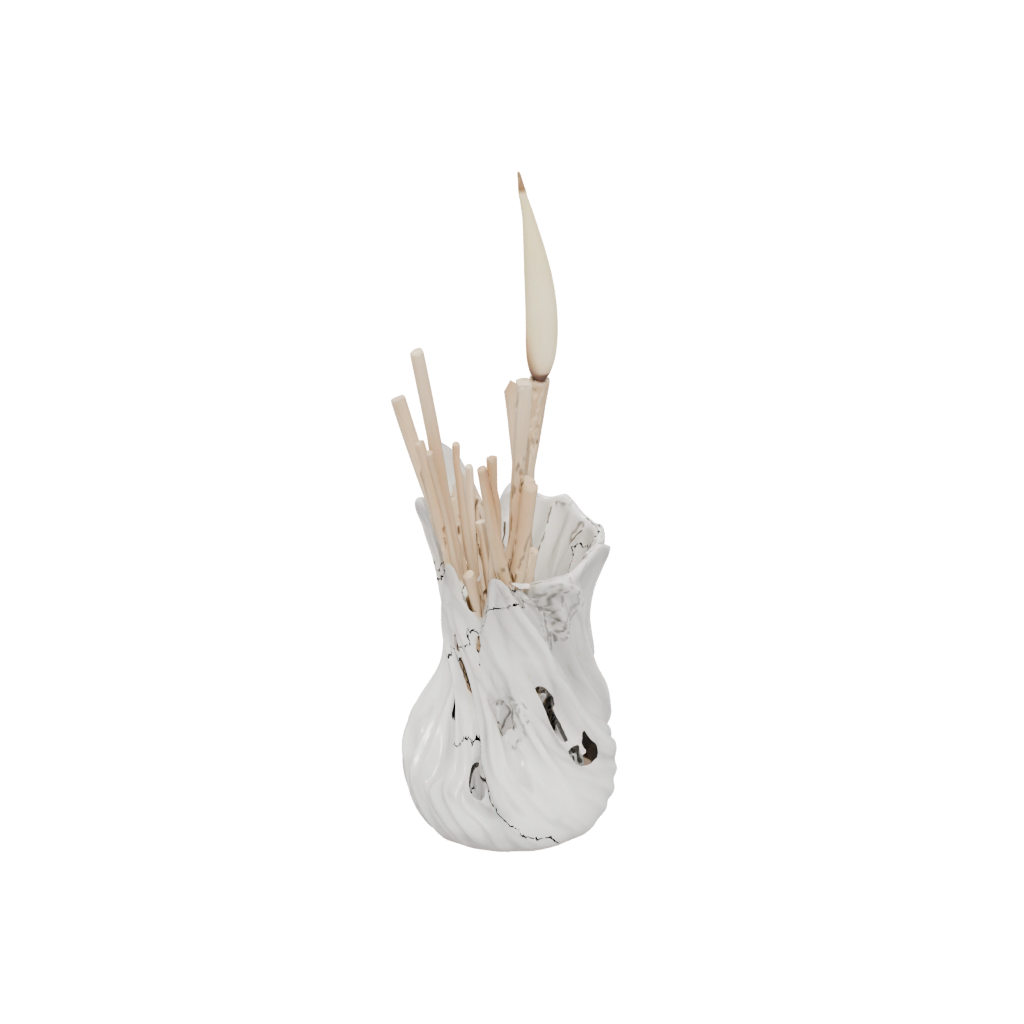 Marble Organic Matchstick Holder