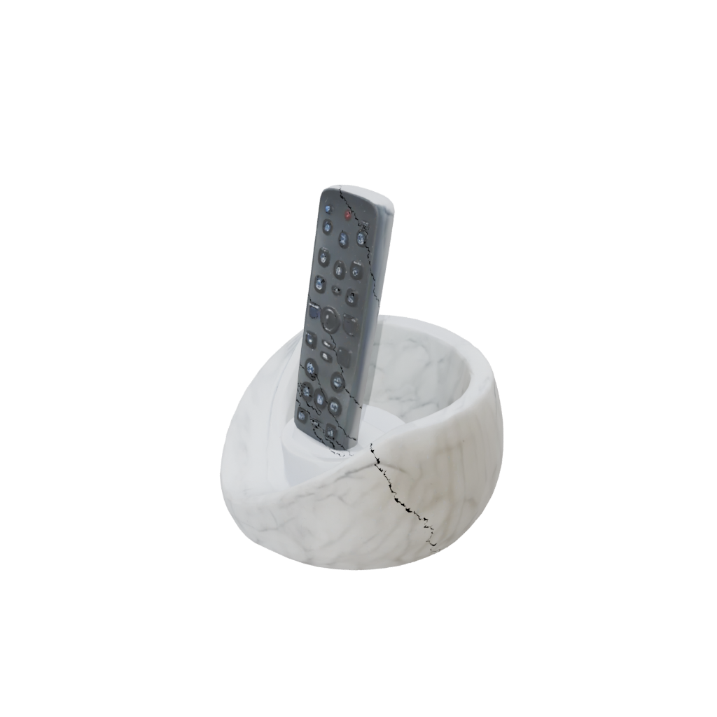 Marble Organic Remote Control Caddy