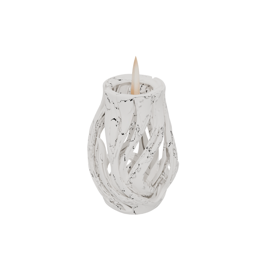 Marble Organic Tealight Lantern