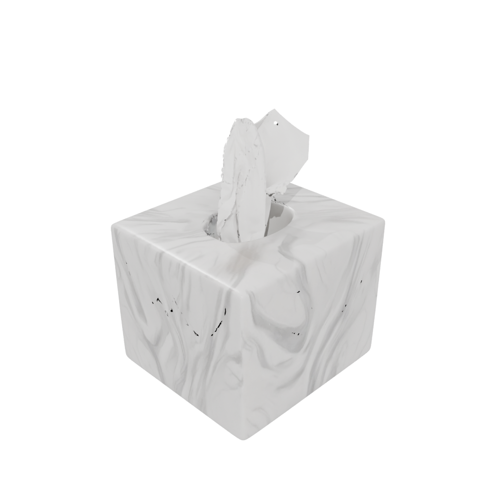 Marble Organic Tissue Box Cover