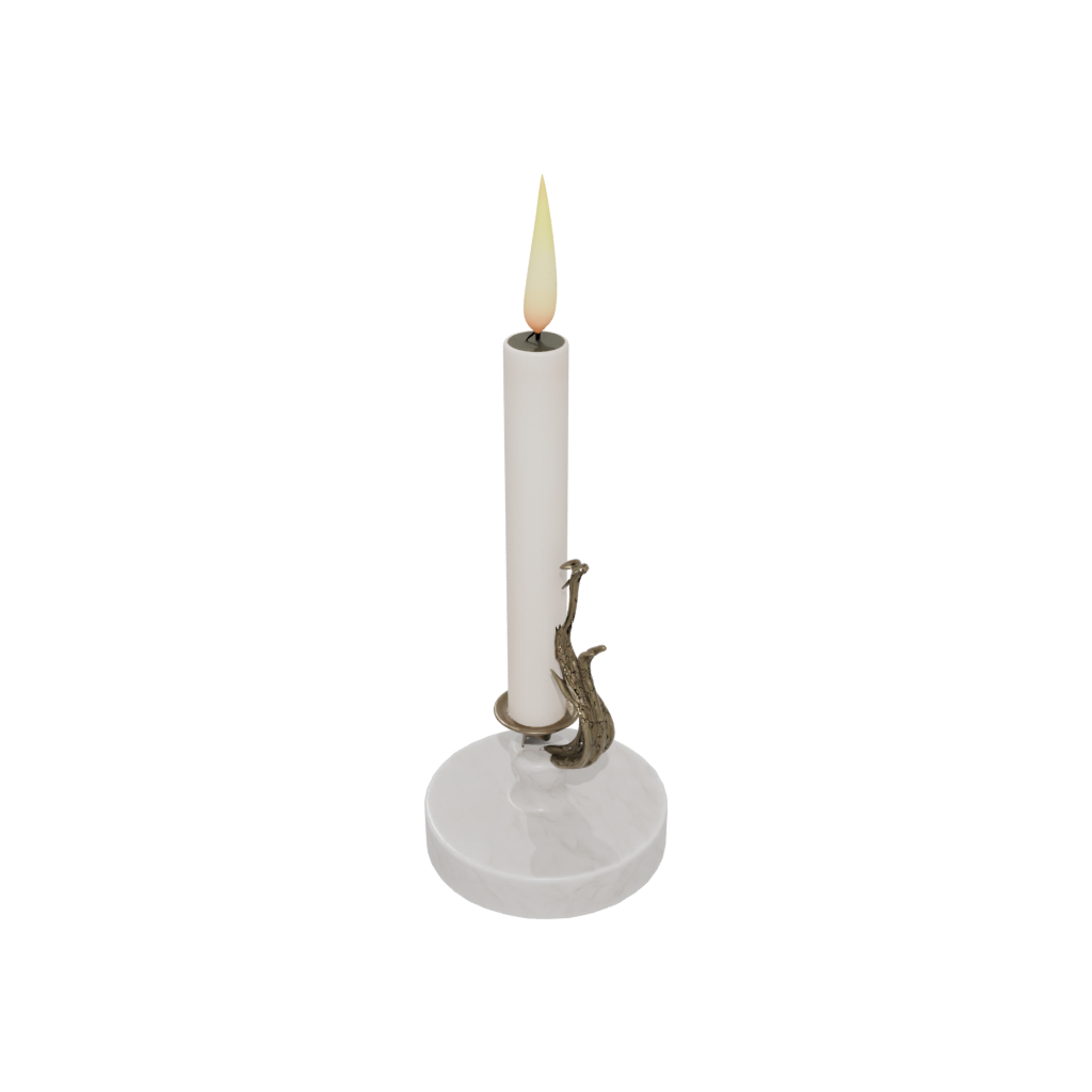 Marble Rustic Candle Snuffer Stand — home decor 3D print model, STL