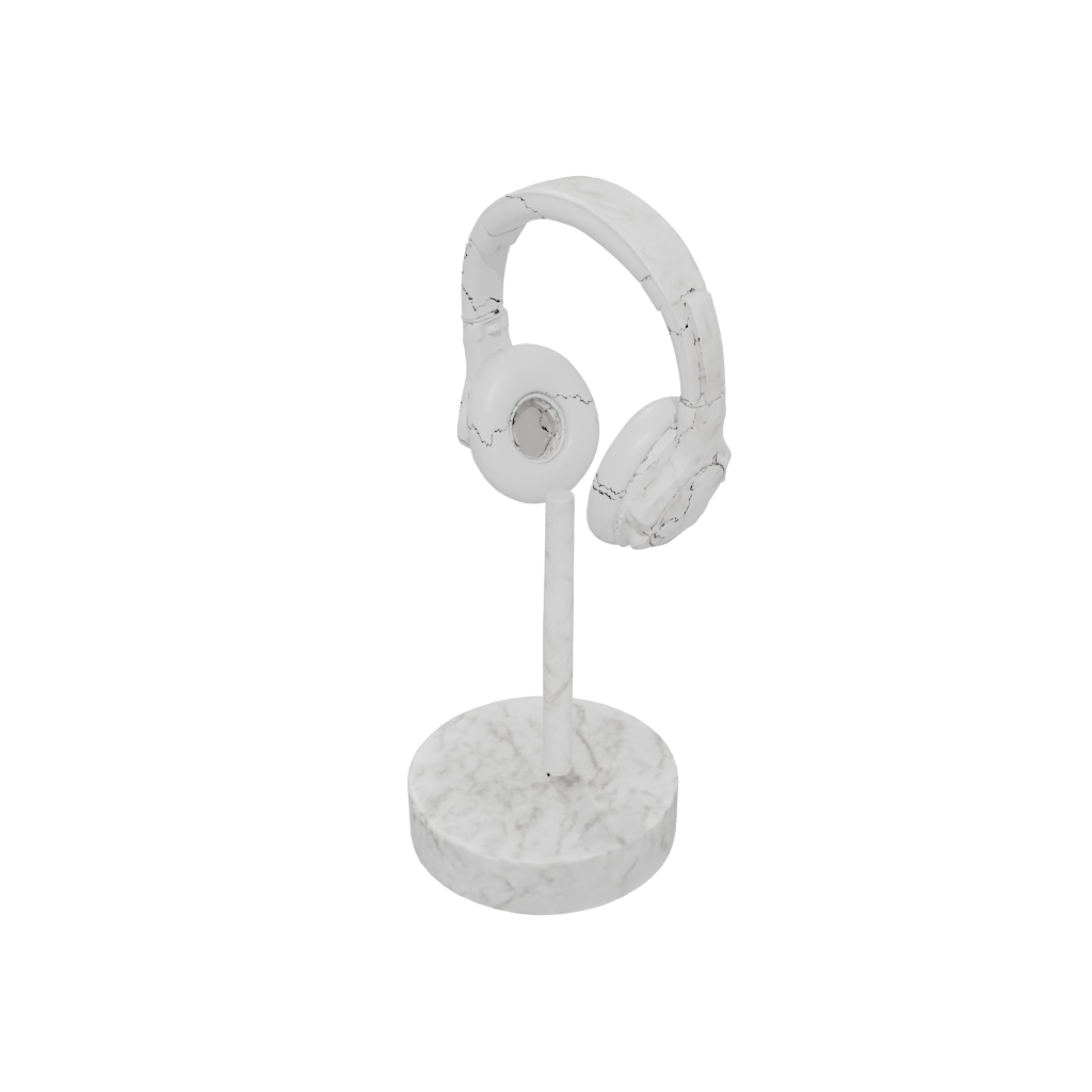 Marble Rustic Earbud Stand — home decor 3D print model, STL