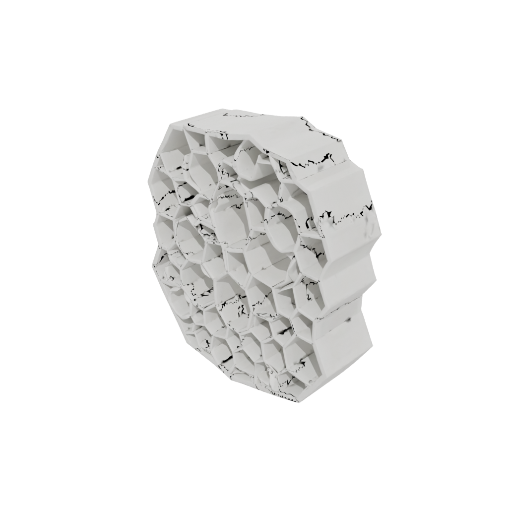 Marble Rustic Honeycomb Shelf Module