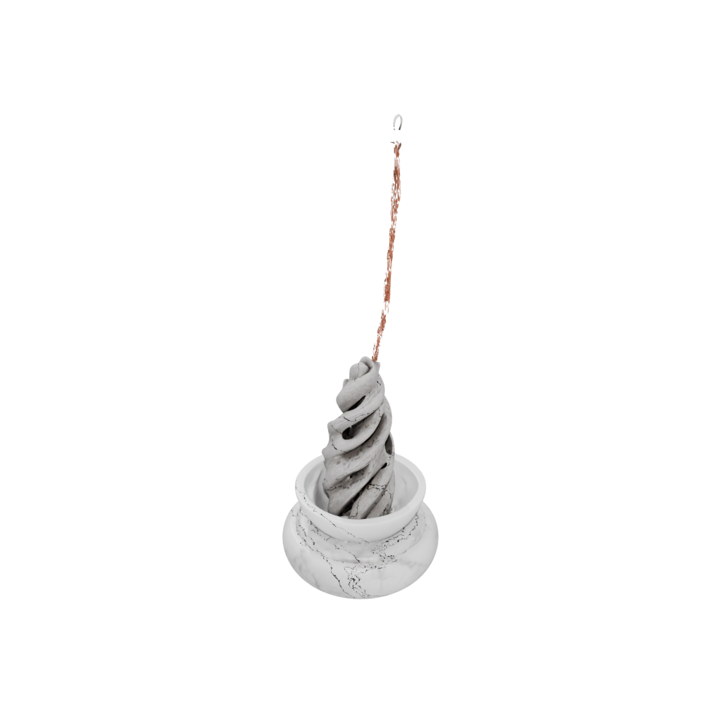 Marble Rustic Incense Holder Spiral