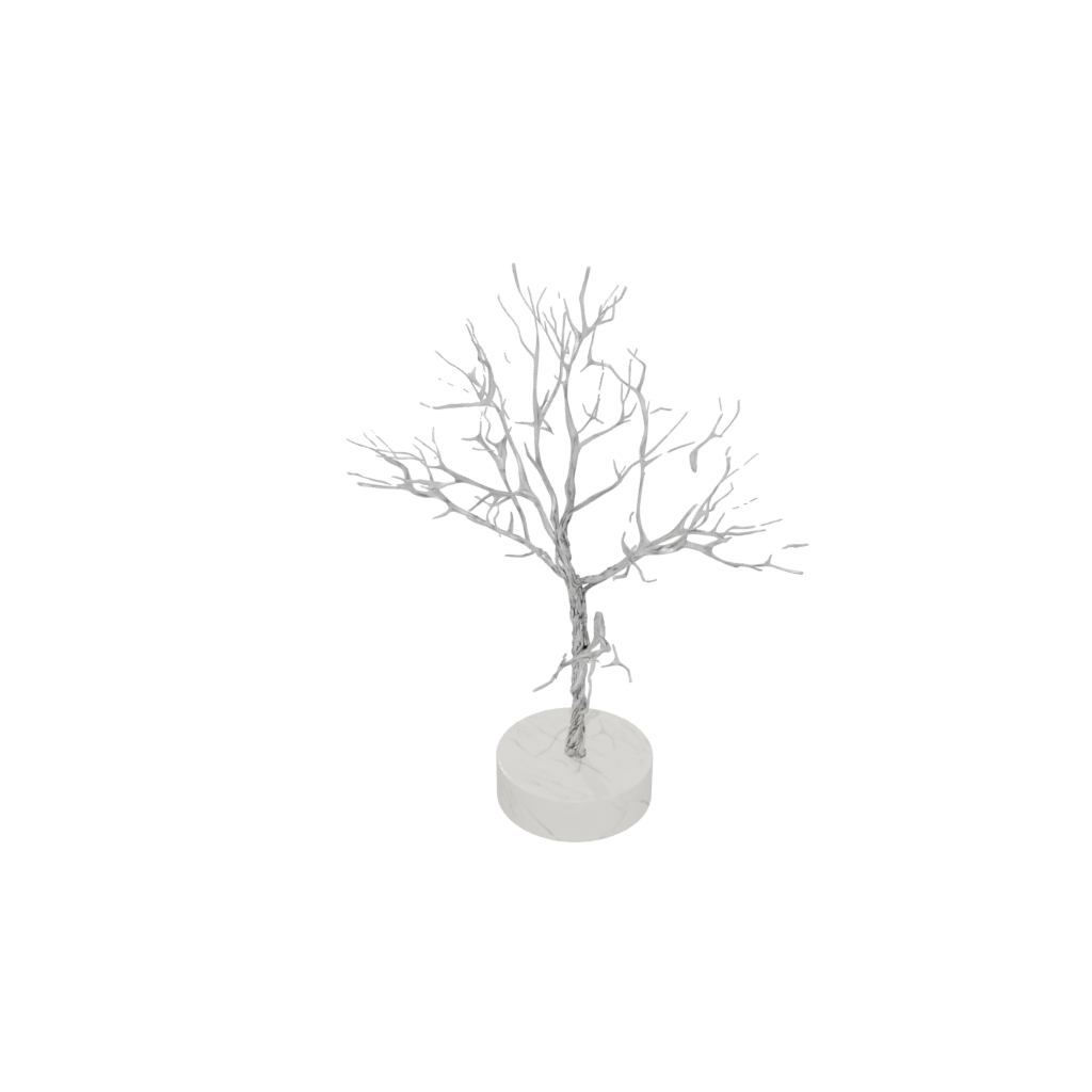 Marble Rustic Jewelry Tree Stand