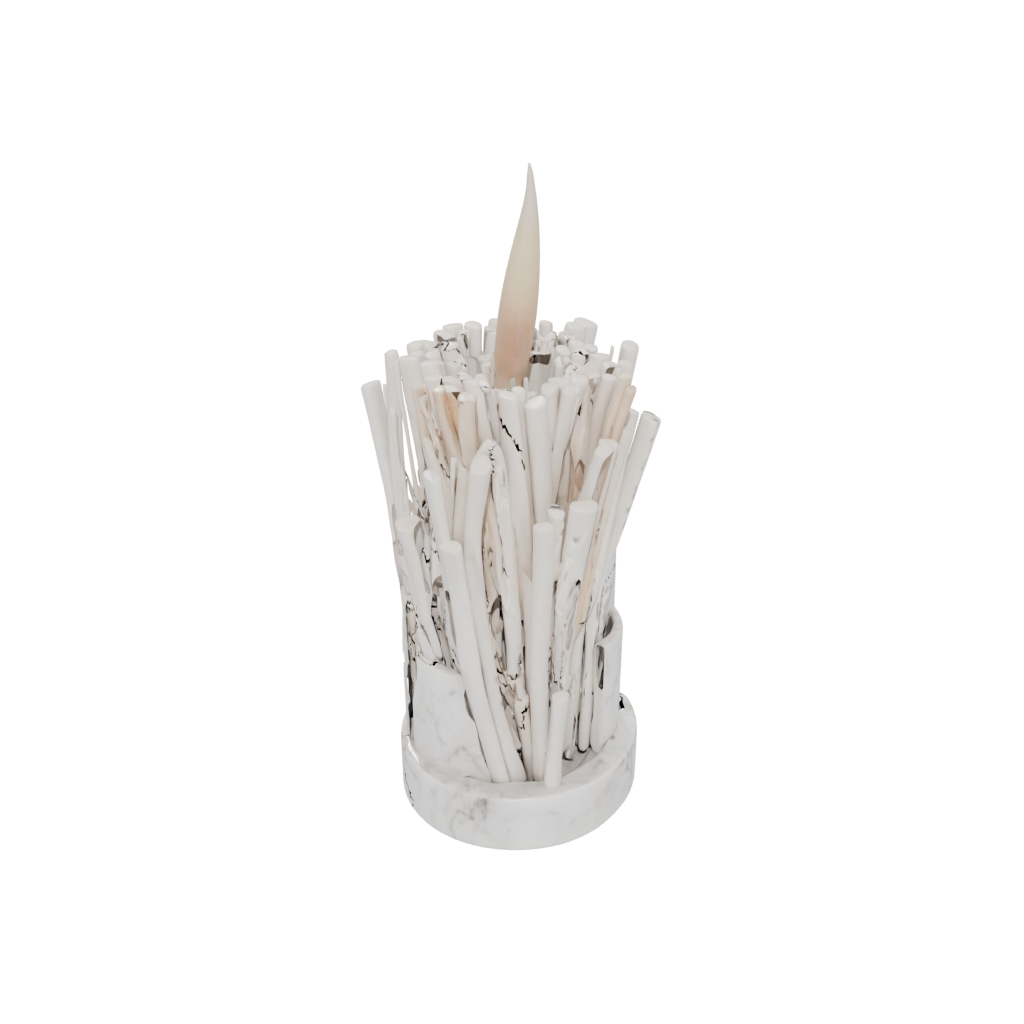 Marble Rustic Matchstick Holder — home decor 3D print model, STL