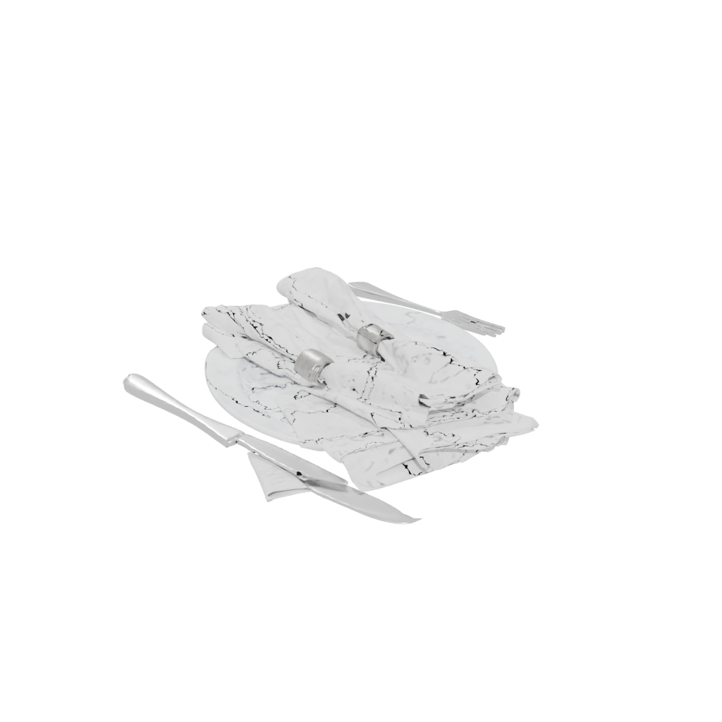 Marble Rustic Napkin Ring Set — home decor 3D print model, STL