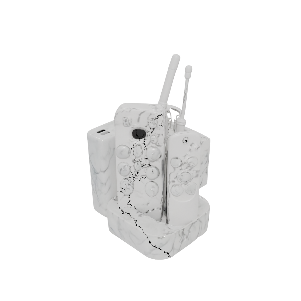 Marble Rustic Remote Control Caddy