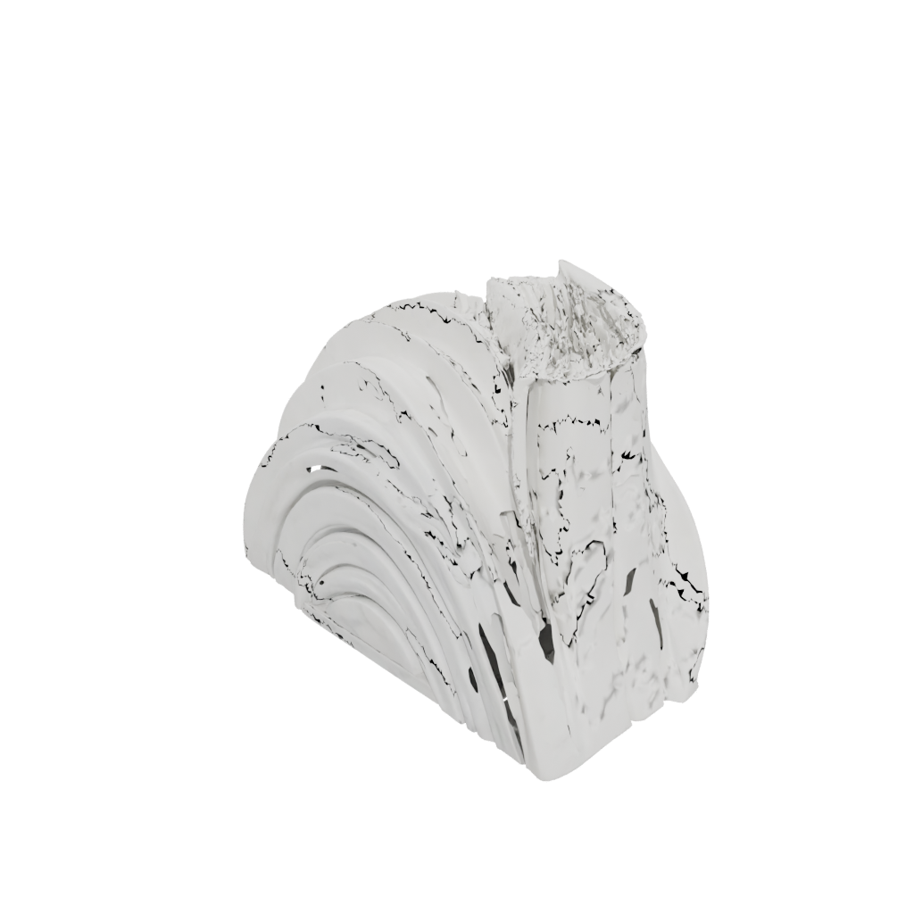 Marble Rustic Wave-Form Napkin Holder