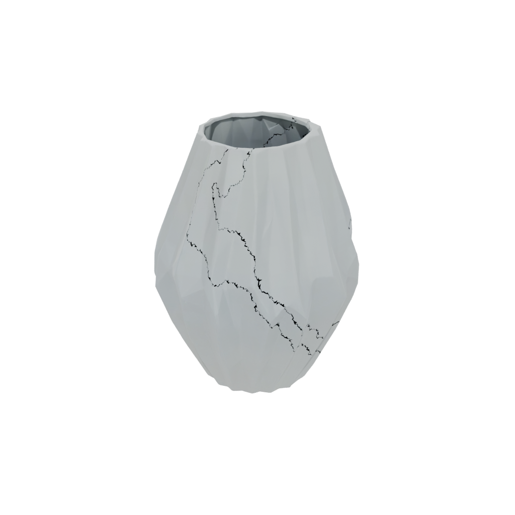 Mini Deco Geometric Faceted Vase