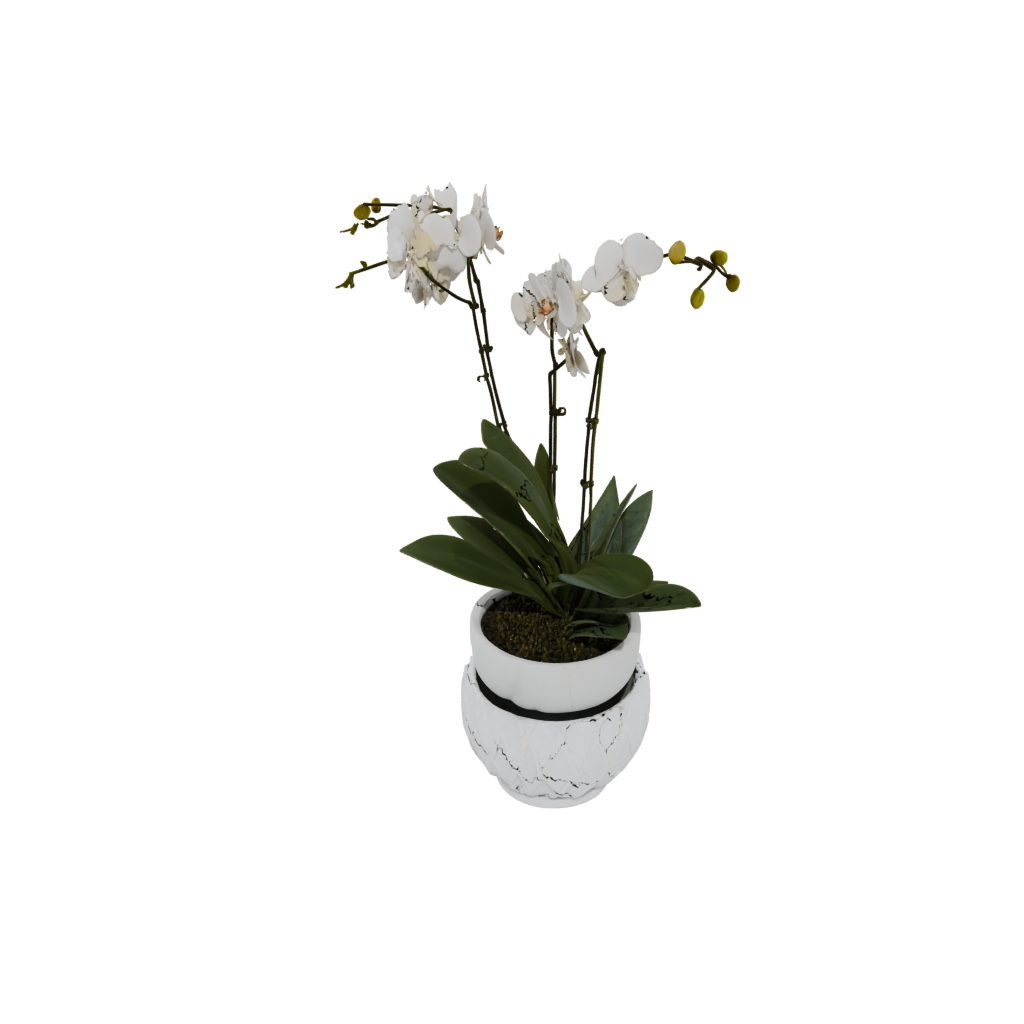 Mini Deco Orchid Pot With Drainage — home decor 3D print model, STL
