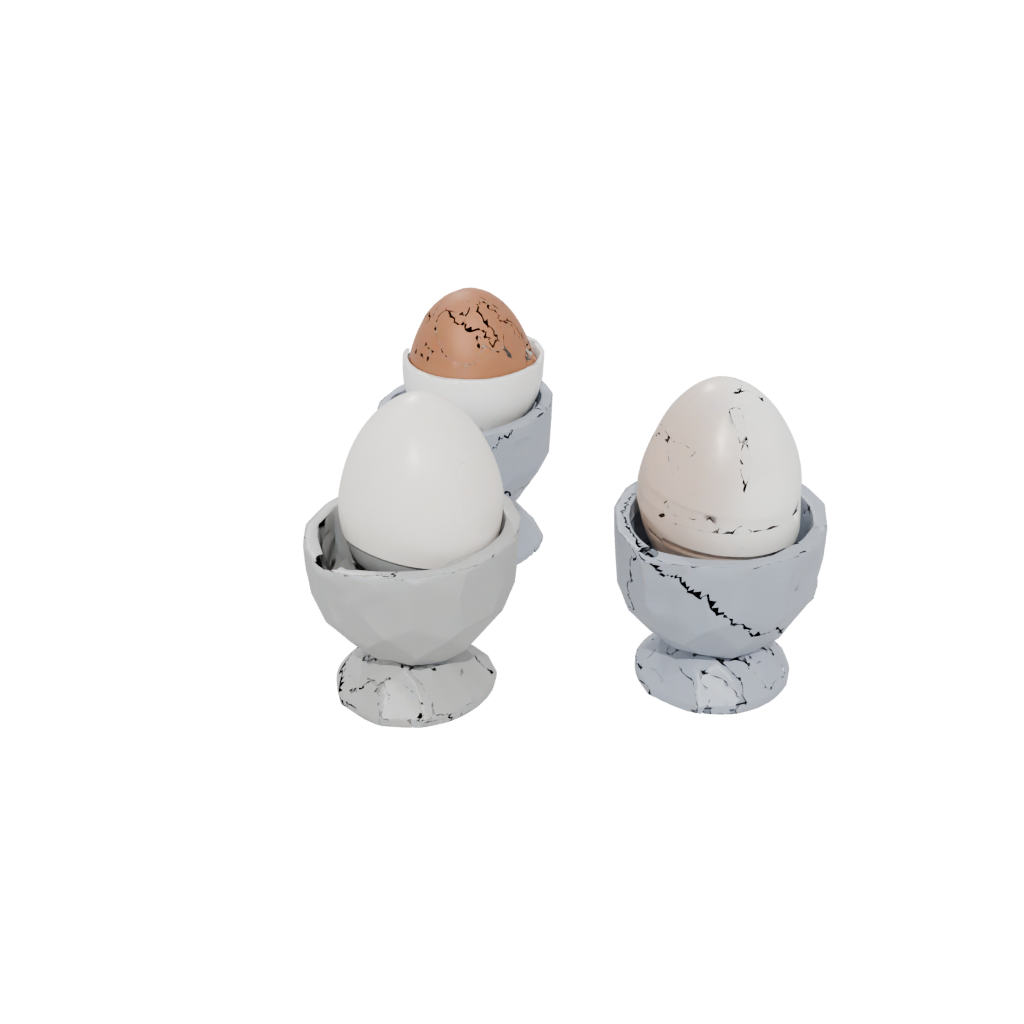 Mini Geometric Egg Cup Set